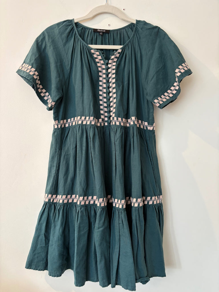 LOOP- Embroidered Madewell Dress, Size XS (#407)