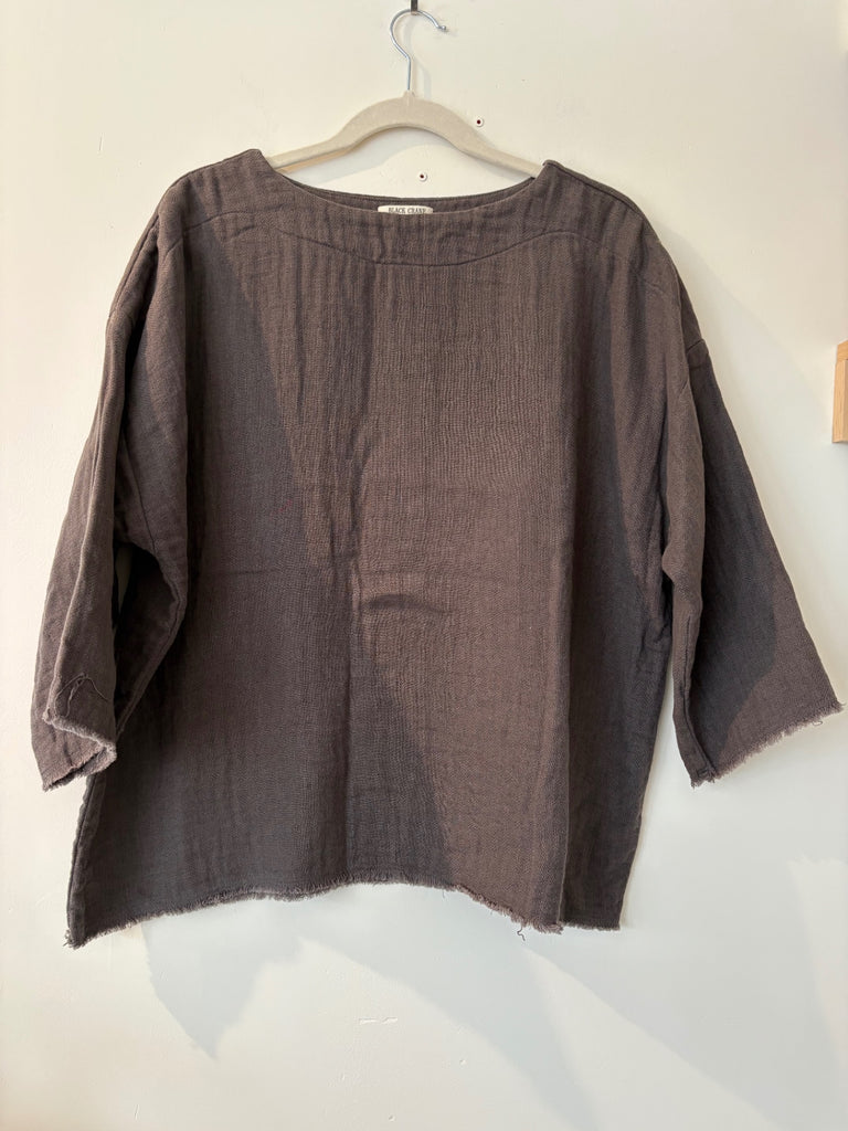 LOOP - Black Crane Top, Oversized size Small (#18)