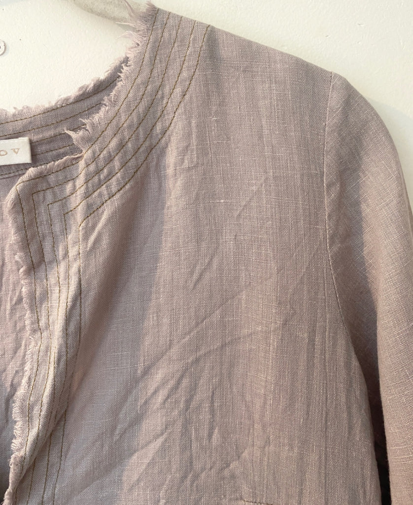 LOOP - Erica Tanov Linen Blouse, Sz 0 (#444)