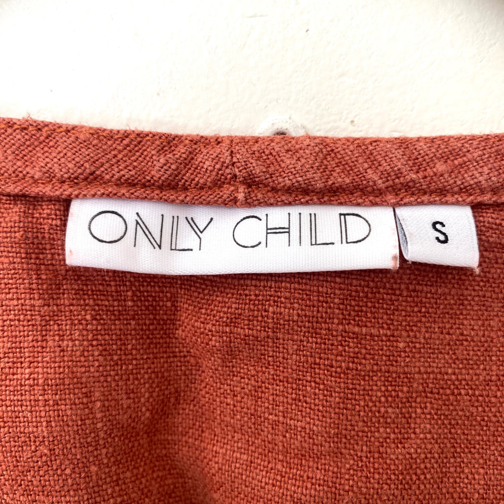 LOOP - Only Child Tie-Front Top, Sz S (#448)