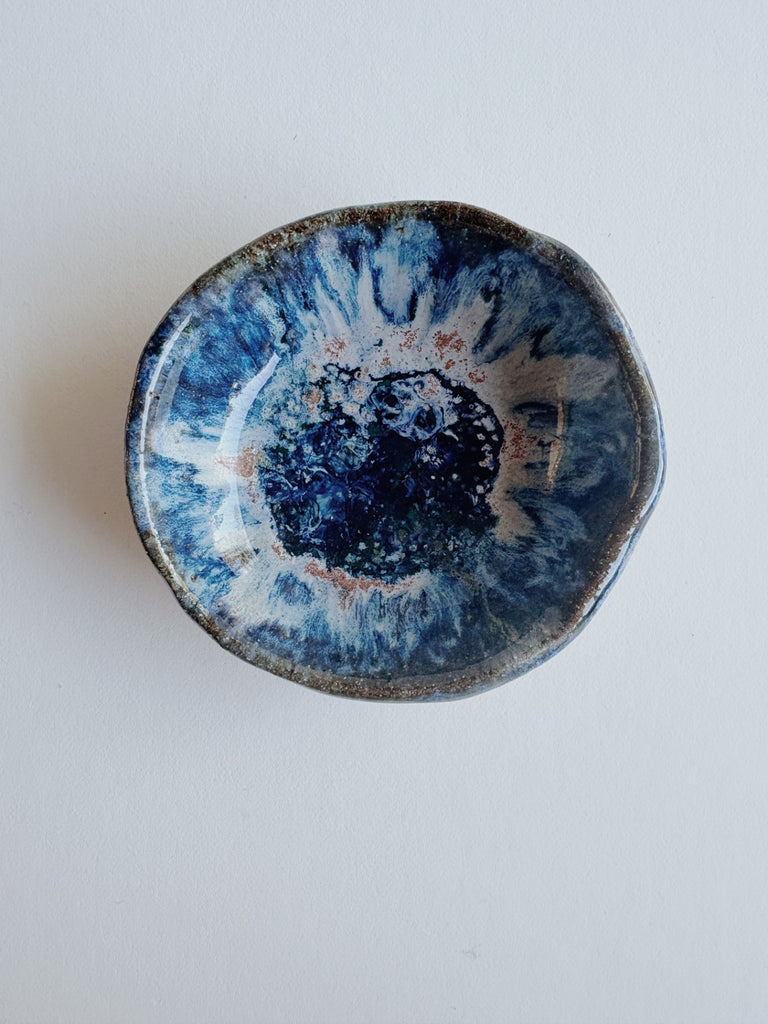 Elena Kaloyanova Ring Dish- Blue Swirl