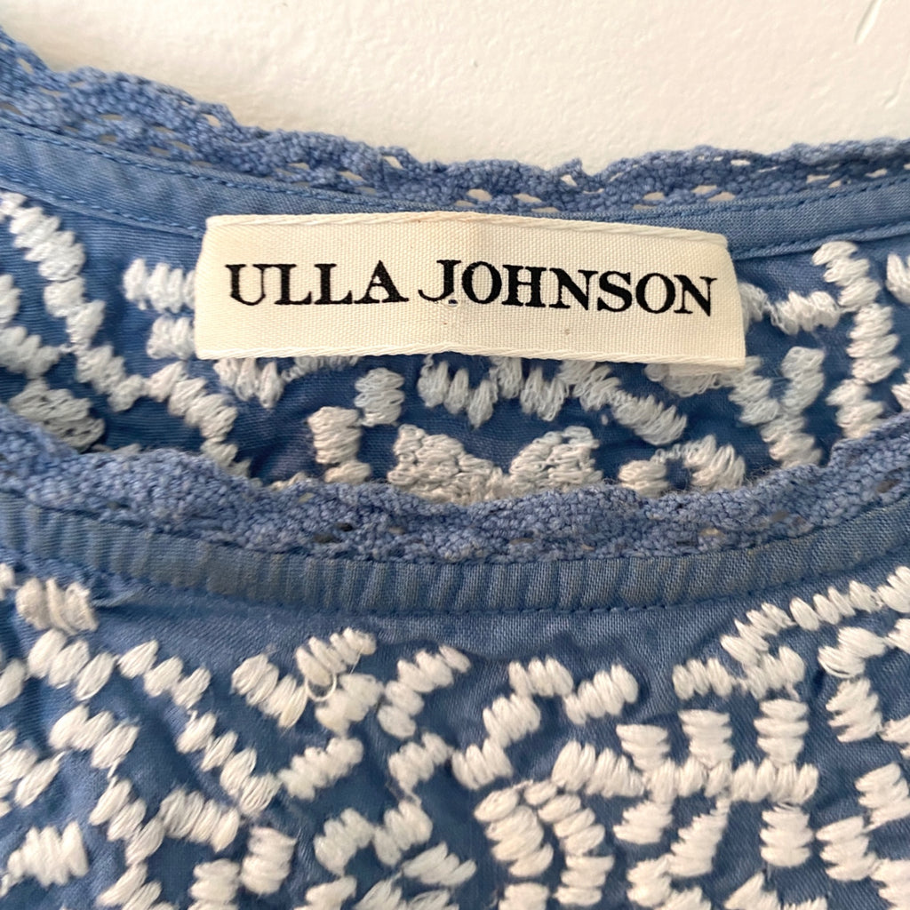 LOOP - Ulla Johnson Embroidered Blouse, Sz 6 (#116)