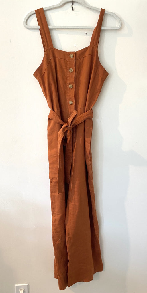 LOOP - Everlane Linen Belted Jumpsuit, Sz 2 (#108)