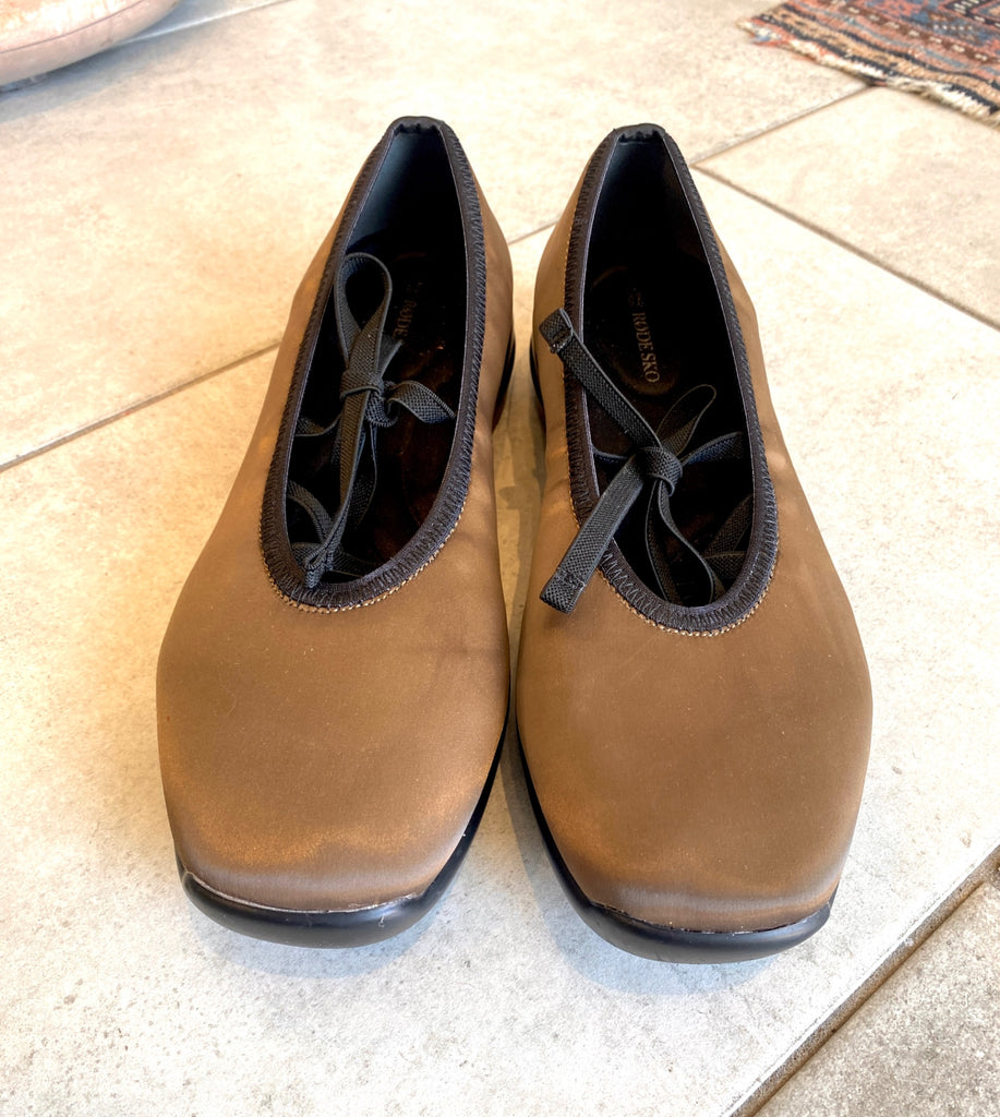 LOOP - Rode Sko Ballet Flats, Sz 7.5 (#380)