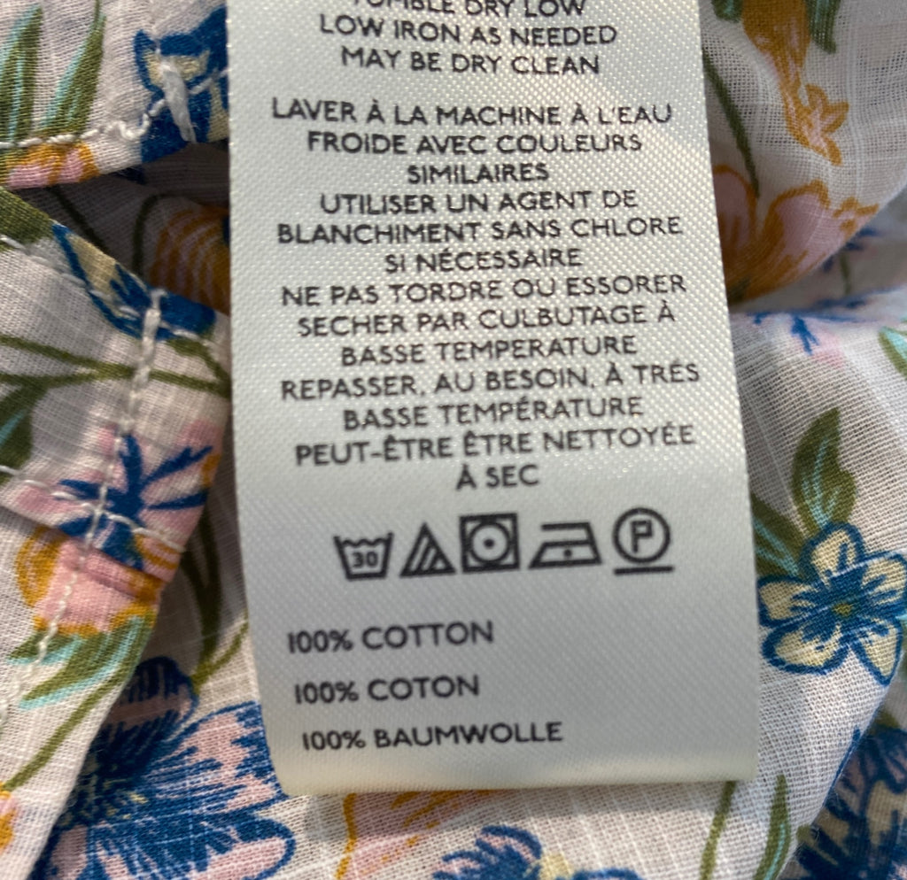 LOOP - Pilcro Aly Puff- Sleeve Cotton Blouse, Sz XS (#108)