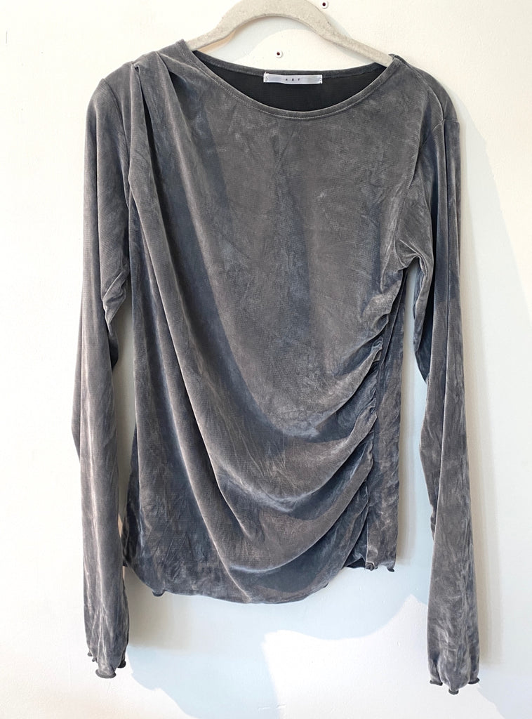 LOOP - KBF Crushed Velvet Top, Sz S (#380)