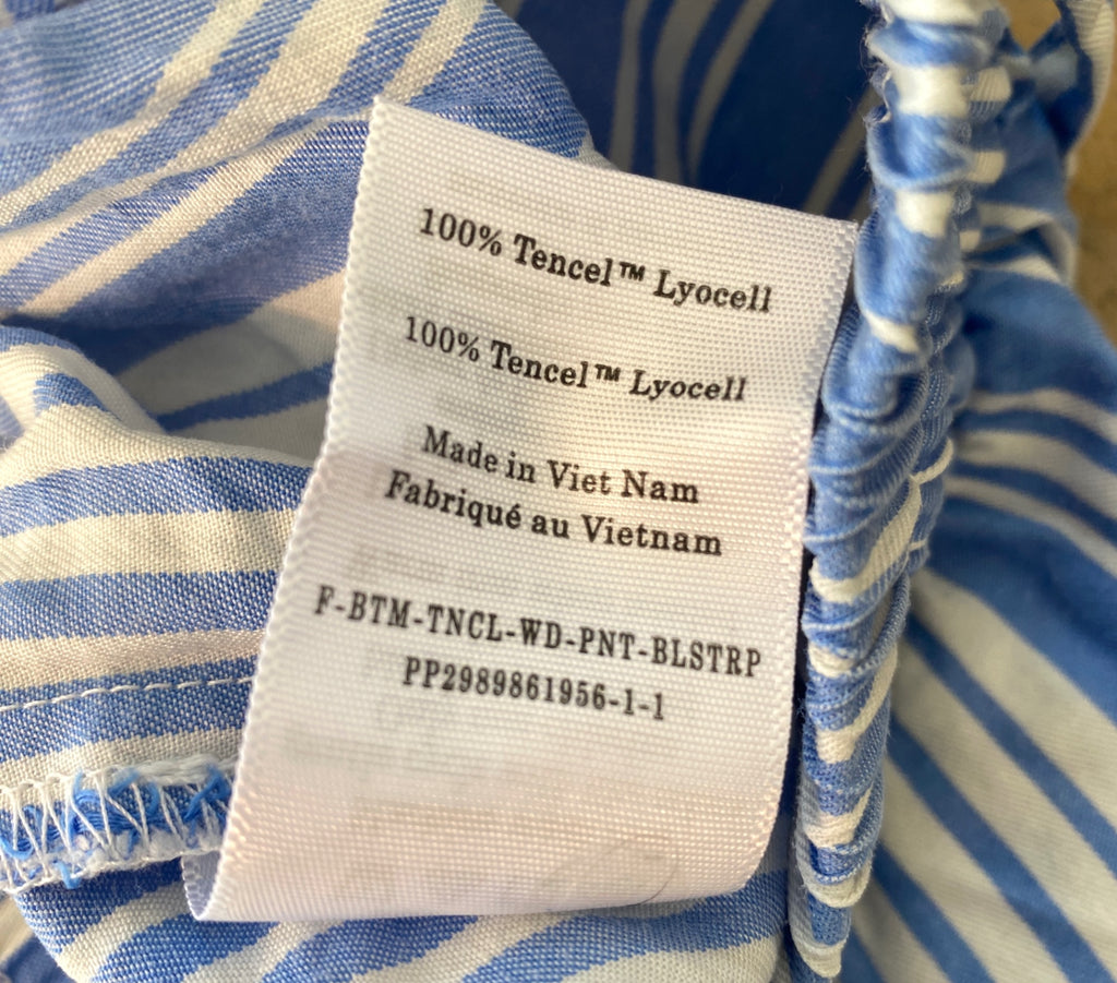 LOOP - Everlane Tencel Striped Pants, Sz M (#360)
