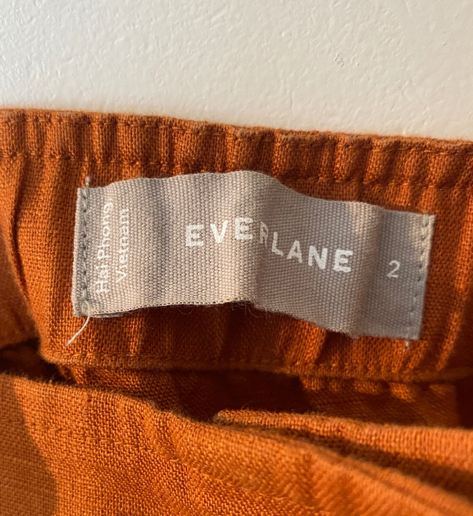 LOOP - Everlane Linen Belted Jumpsuit, Sz 2 (#108)