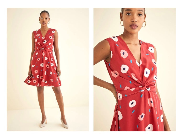 LOOP - Amour Vert Silk Elsie Dress, Sz XS (#7)
