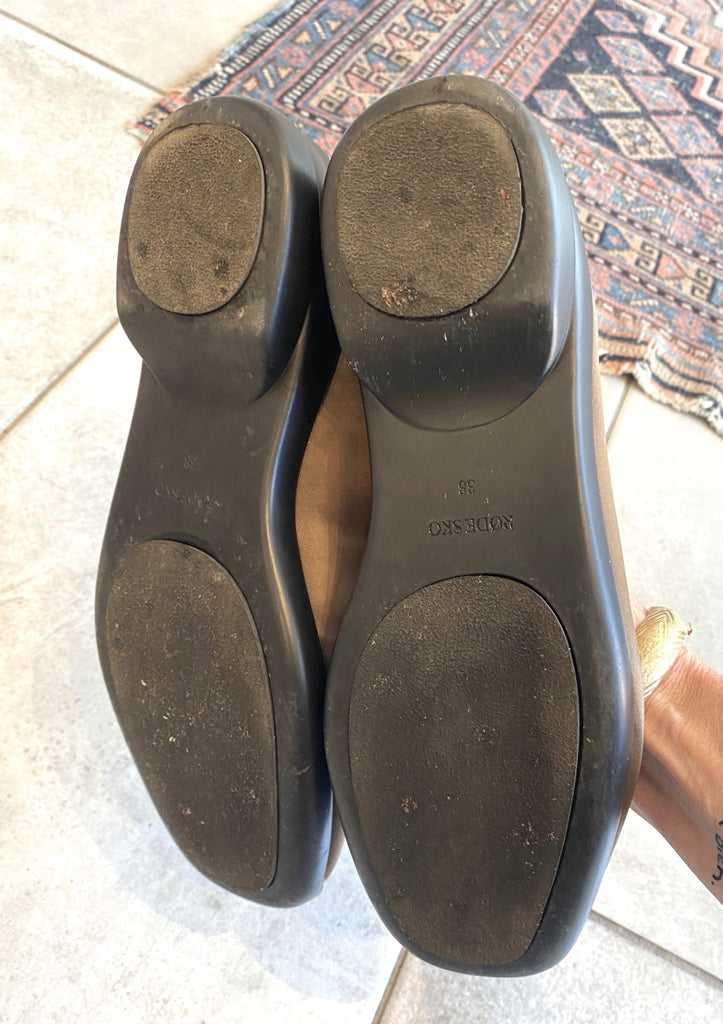LOOP - Rode Sko Ballet Flats, Sz 7.5 (#380)