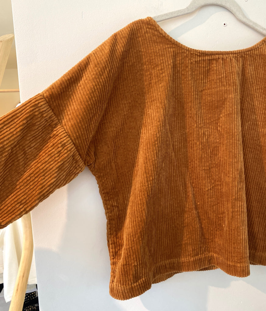 LOOP - Sugar Candy Mountain Corduroy Gwen Top, Sz M (#451)