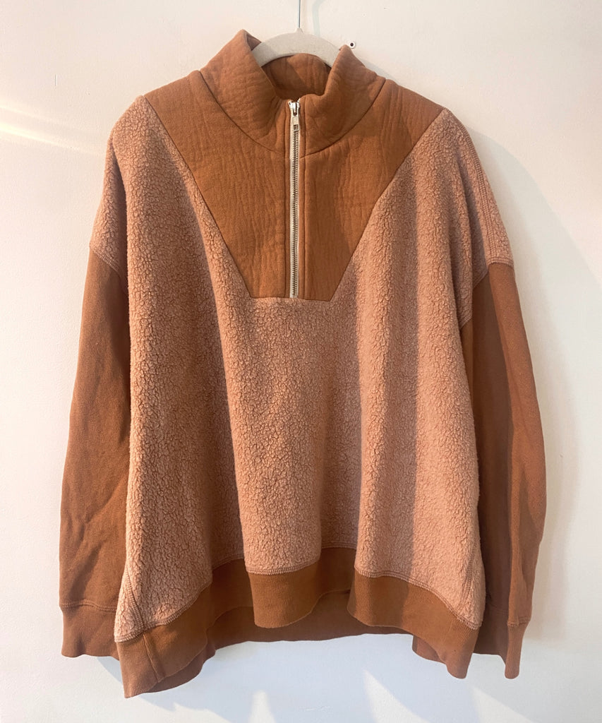 LOOP - The Great. Slouch Trail Sweatshirt Fawn, Sz 3 (#453)