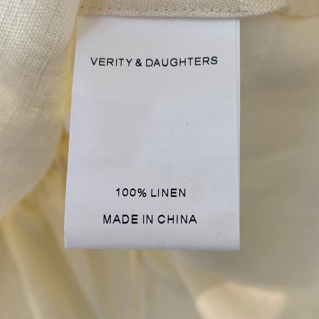 LOOP - Verity & Daughters Embroidered Linen Blouse, Sz XS/S (#163)