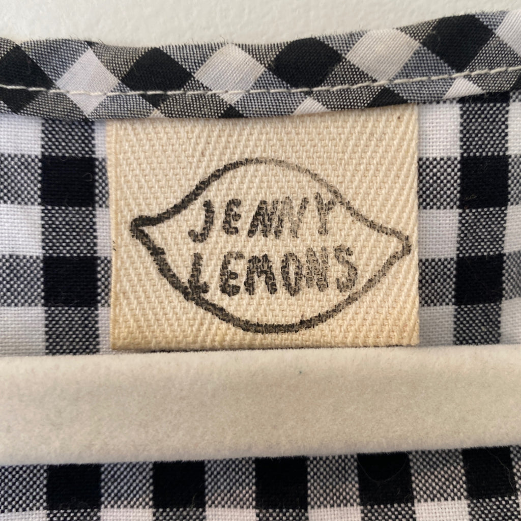 LOOP - Jenny Lemons Gingham Lemon Top, Sz S/M (#163)