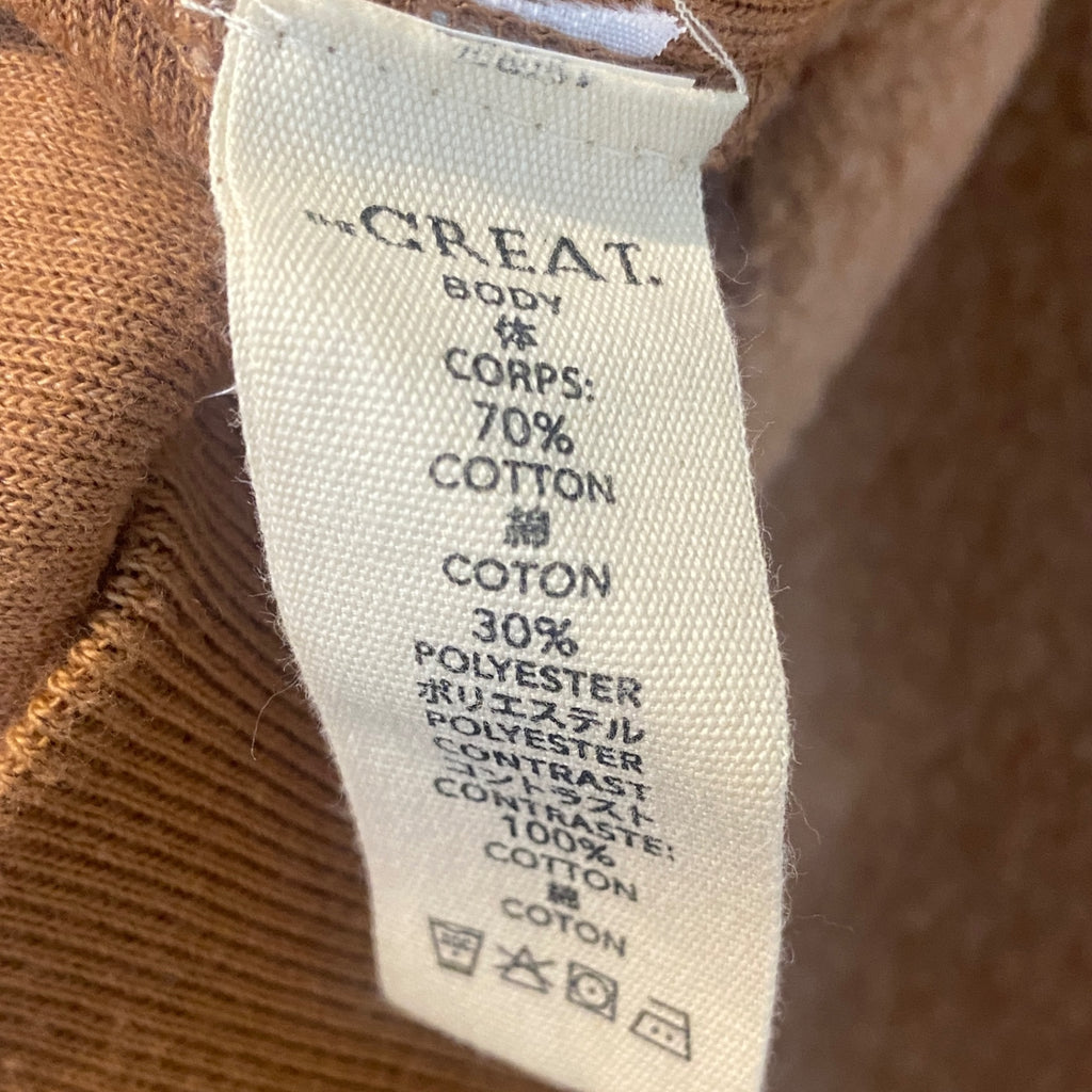 LOOP - The Great. Slouch Trail Sweatshirt Fawn, Sz 3 (#453)