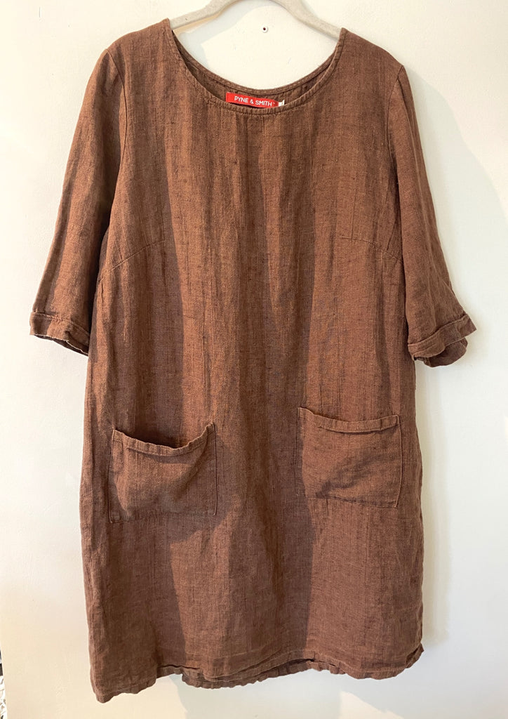 LOOP - Pyne & smith Linen Tunic Dress, Sz XL (#453)