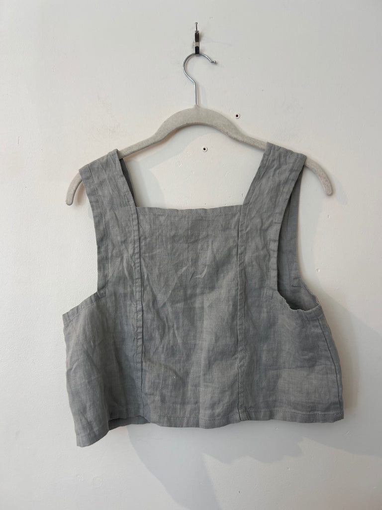 LOOP - Sugar Candy Mountain Pale Blue Linen Tank, Sz. S (#163)