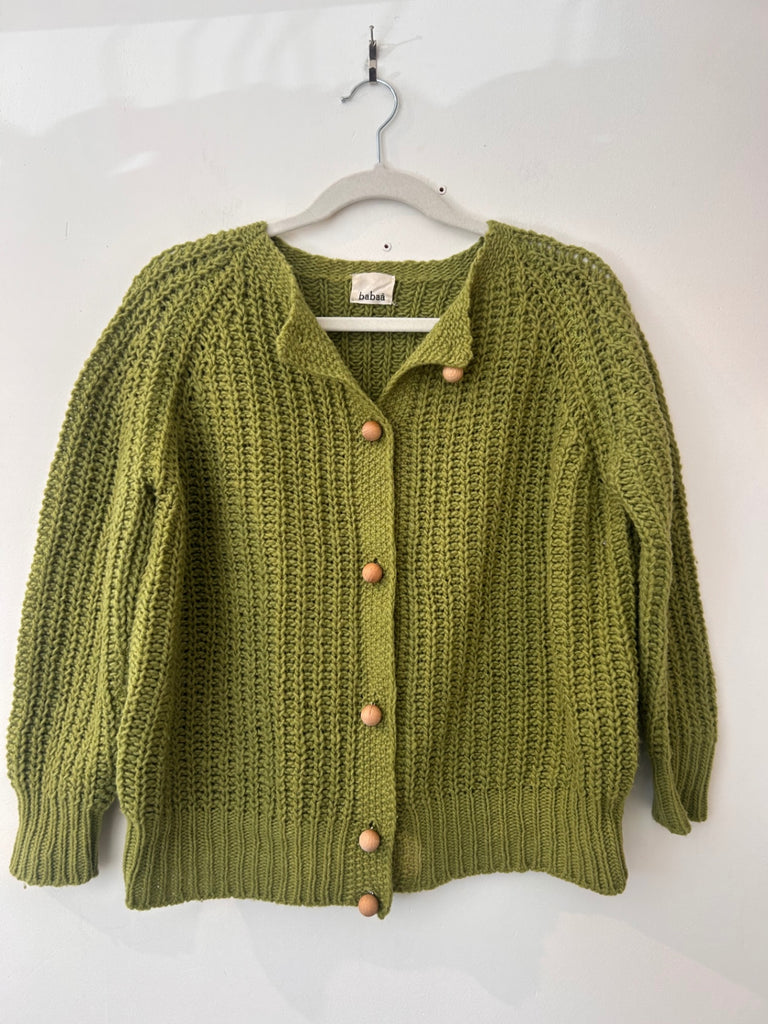LOOP - Babaà Cardigan with Round Wooden Buttons, Sz. OS (#19)