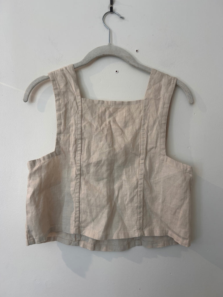 LOOP - Sugar Candy Mountain Natural Linen Tank, Sz. S (#163)