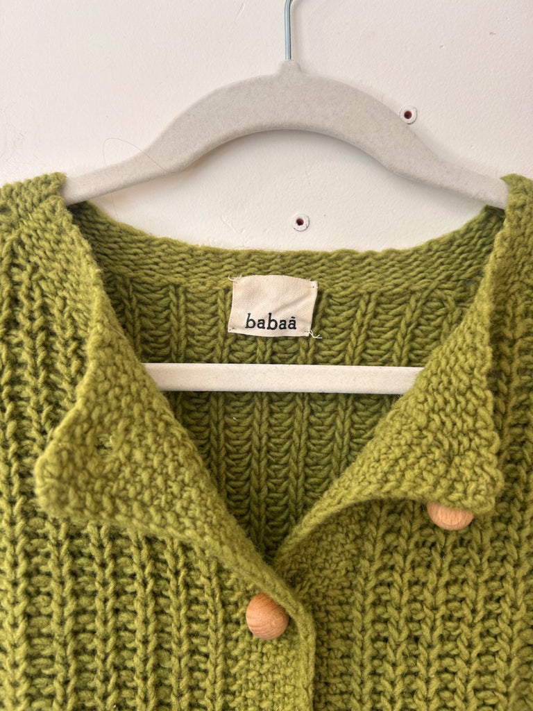 LOOP - Babaà Cardigan with Round Wooden Buttons, Sz. OS (#19)