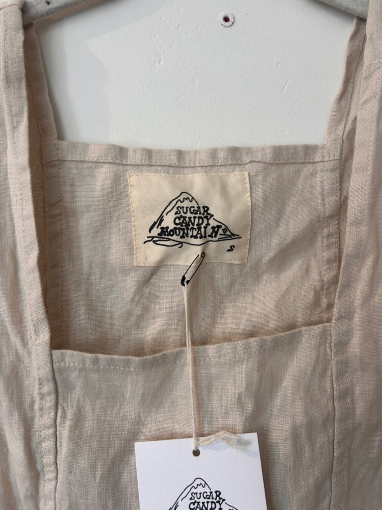 LOOP - Sugar Candy Mountain Natural Linen Tank, Sz. S (#163)