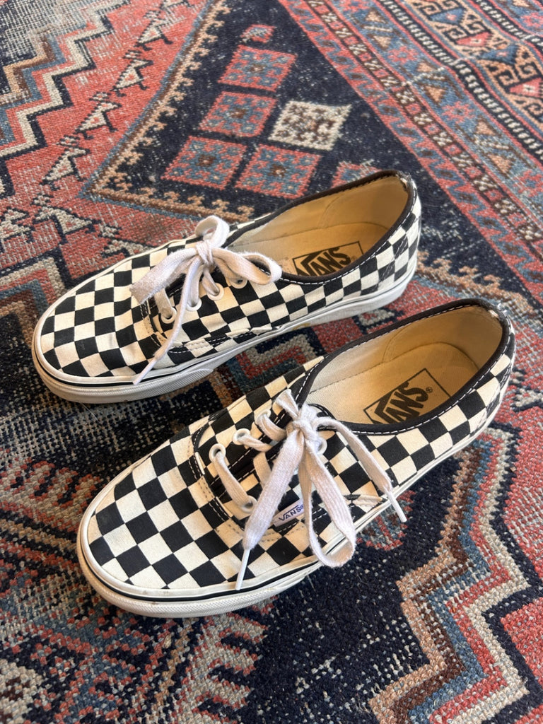 LOOP - Vans Checkerboard Shoes, Sz. 7.5 (#122)