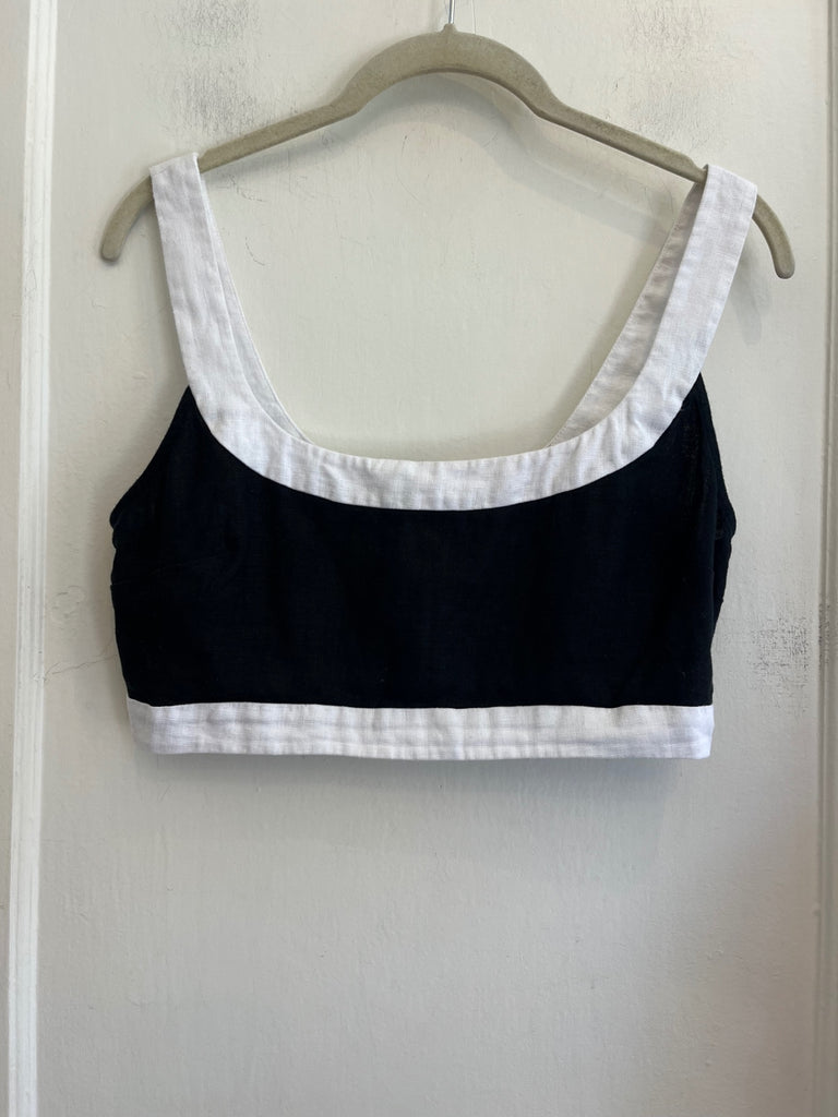 LOOP - Reformation, Linen crop top, Sz 6 (#452)
