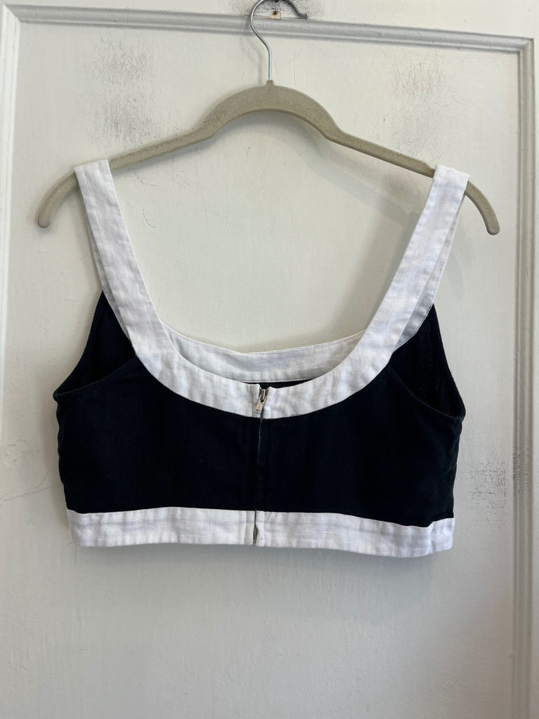 LOOP - Reformation, Linen crop top, Sz 6 (#452)