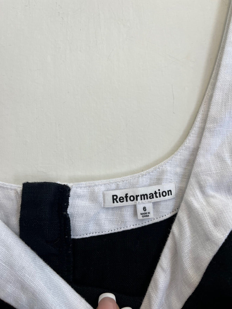 LOOP - Reformation, Linen crop top, Sz 6 (#452)