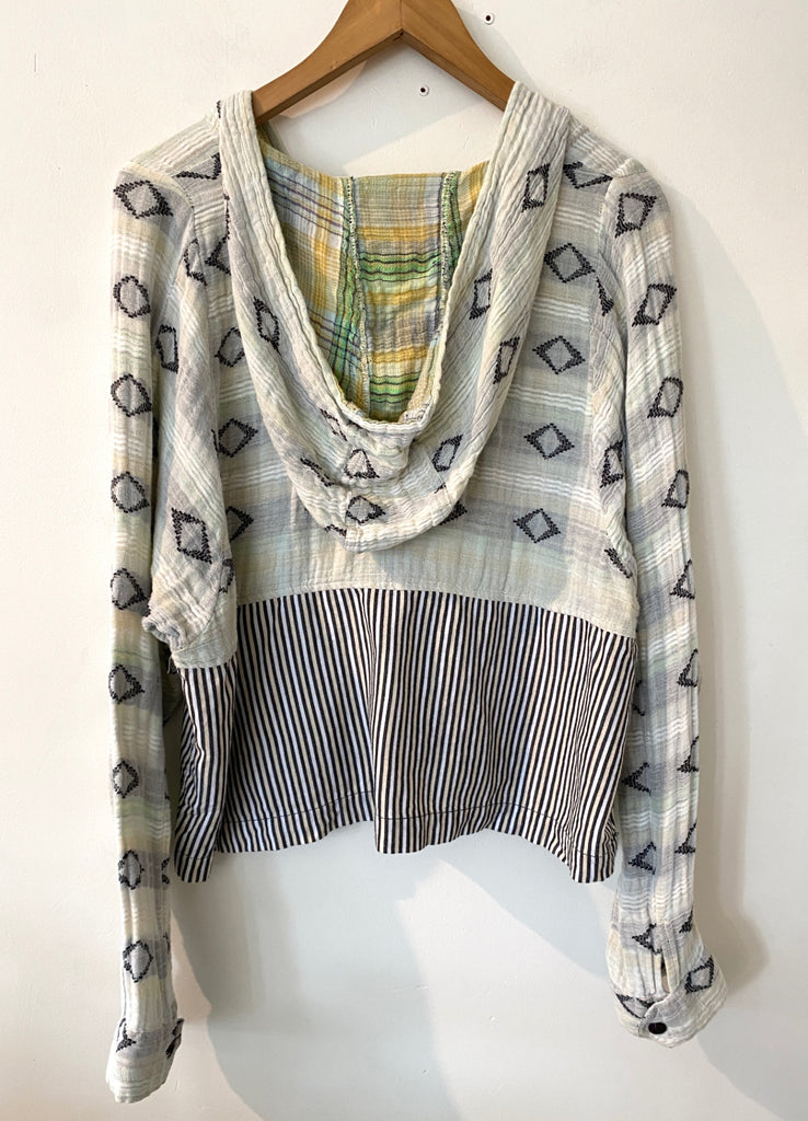 LOOP - Ace & Jig Hooded Top, Sz M (#248)