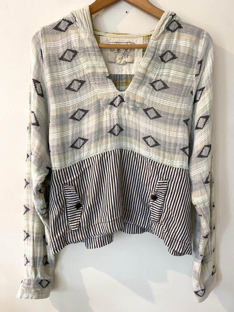 LOOP - Ace & Jig Hooded Top, Sz M (#248)
