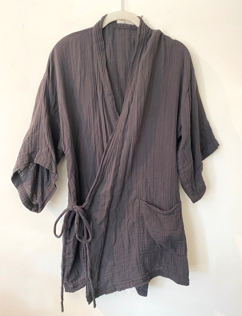 LOOP - Odd Bird Tie-Front Cotton Top, Sz XS (#248)