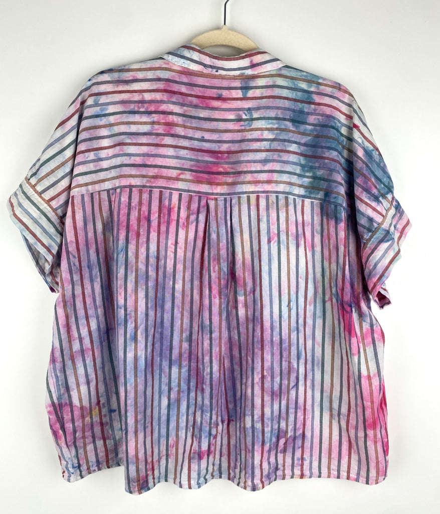 Hipcheck - Ice-Dyed Striped Top, Madewell, Sz XL 