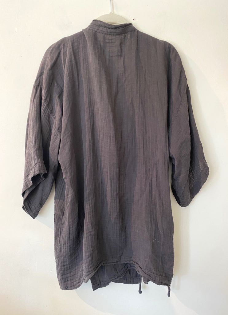LOOP - Odd Bird Tie-Front Cotton Top, Sz XS (#248)