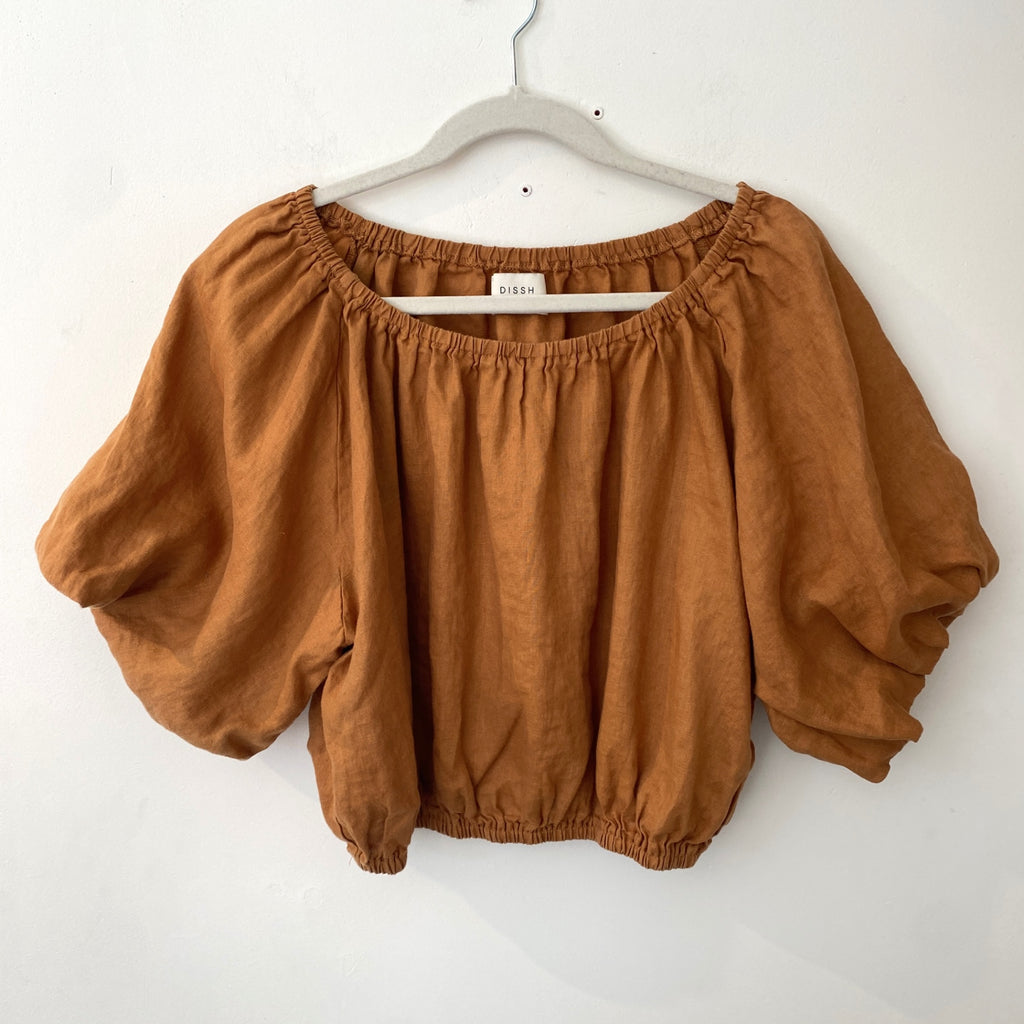 LOOP - DISSH Doe Linen Top, Sz 4 (#326)