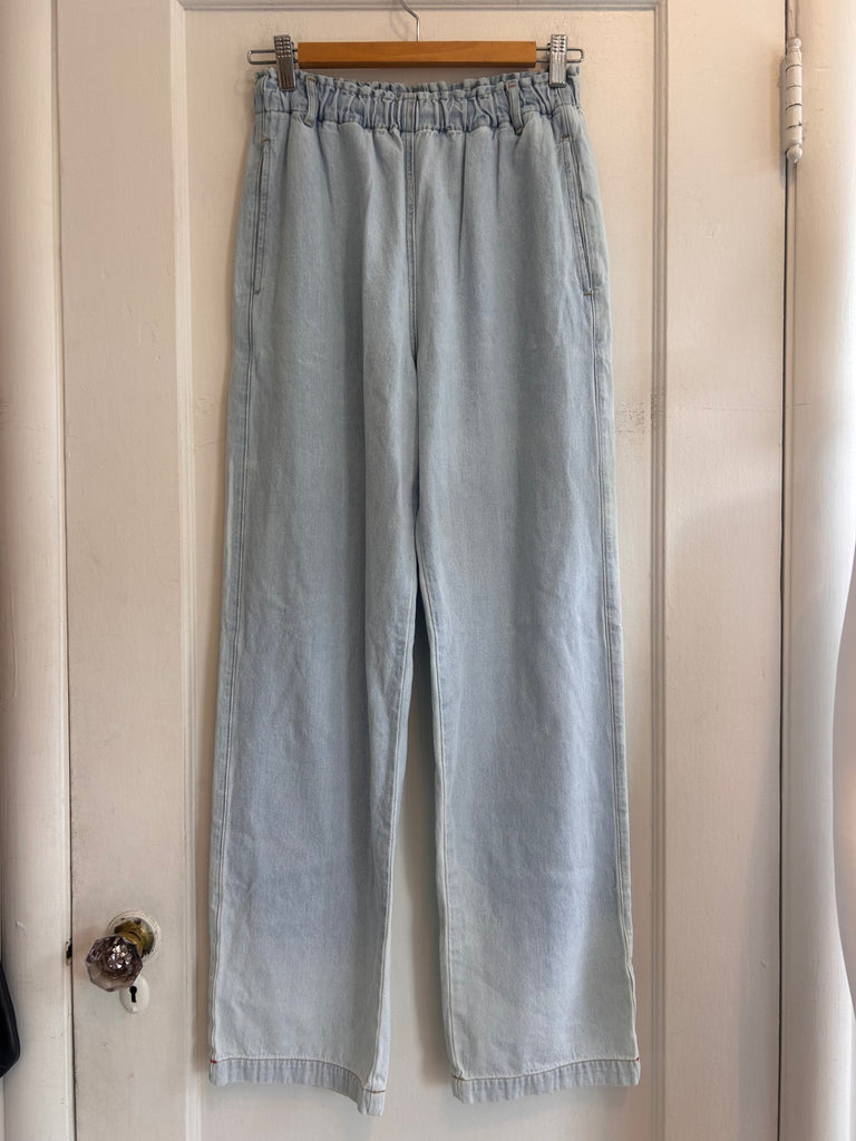 LOOP - Xirena Light Denim Elastic Waist Pants, Sz XS (#130)