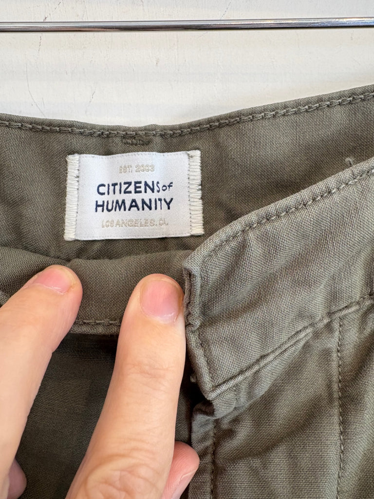LOOP- Citizens of Humanity Barrel Leg Army Pants, Size 28 (#305)