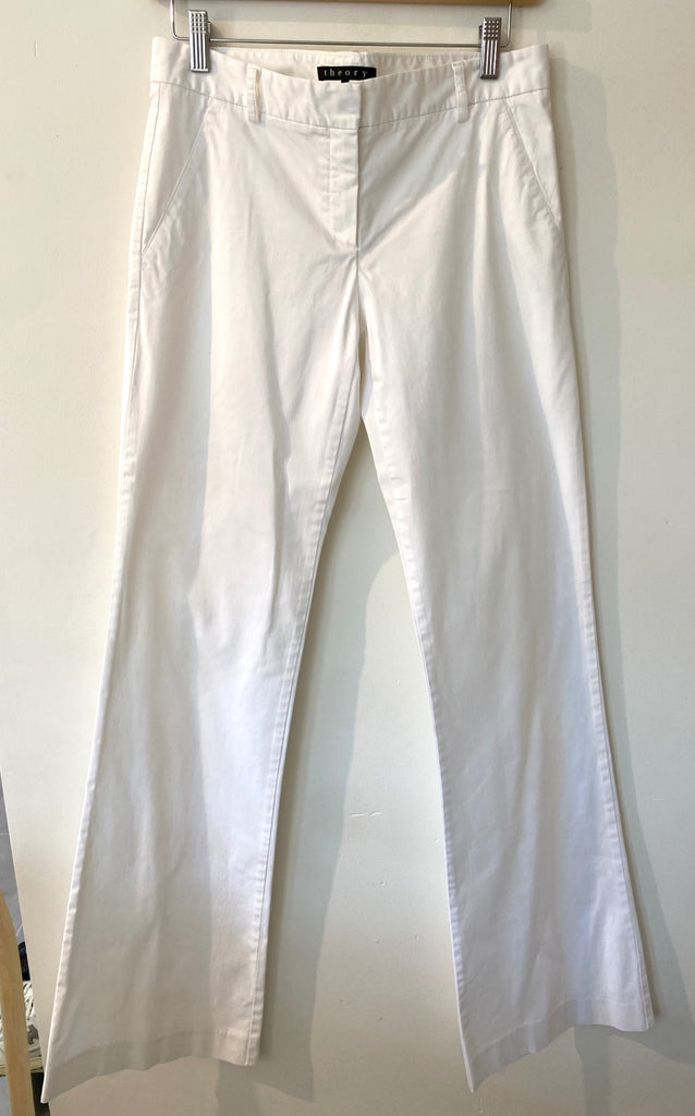 LOOP - Theory White Pants, Sz 4 (#454)