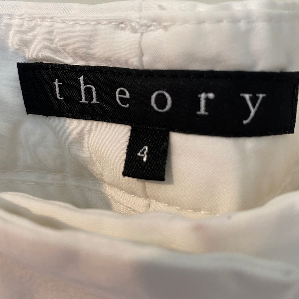 LOOP - Theory White Pants, Sz 4 (#454)