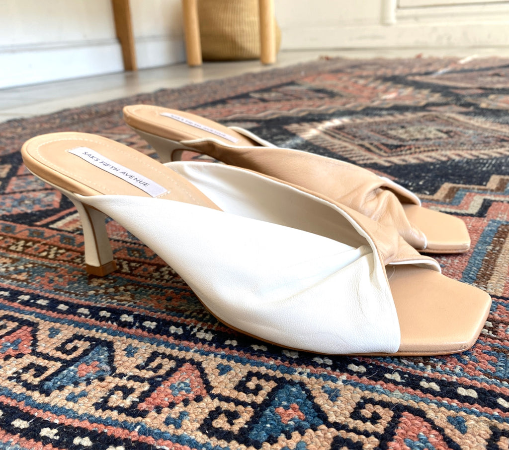 LOOP - Saks 5th Avenue Mules, Sz 9 (#454)