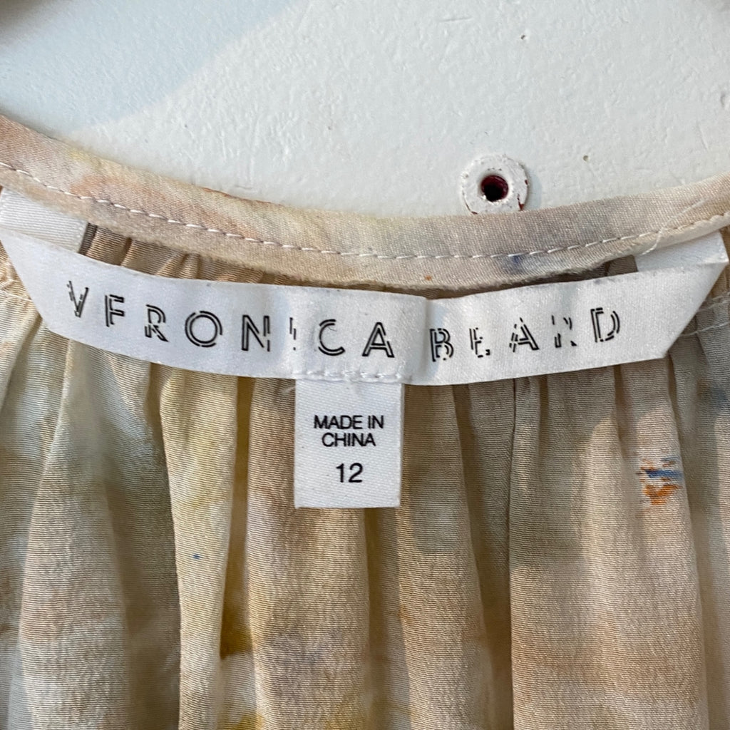 Hipcheck - Ice Dyed Silk Blouse, Veronica Beard, Sz 12