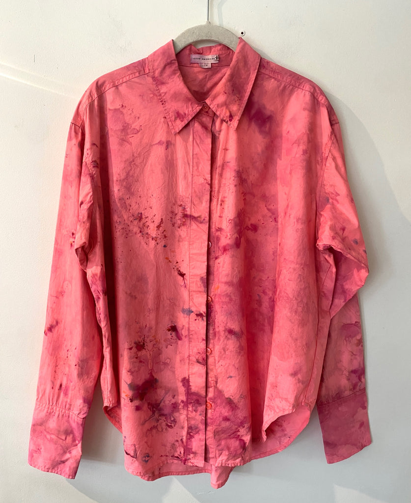 Hipcheck - Ice Dyed Cotton Top, Good American, Sz 1/2 