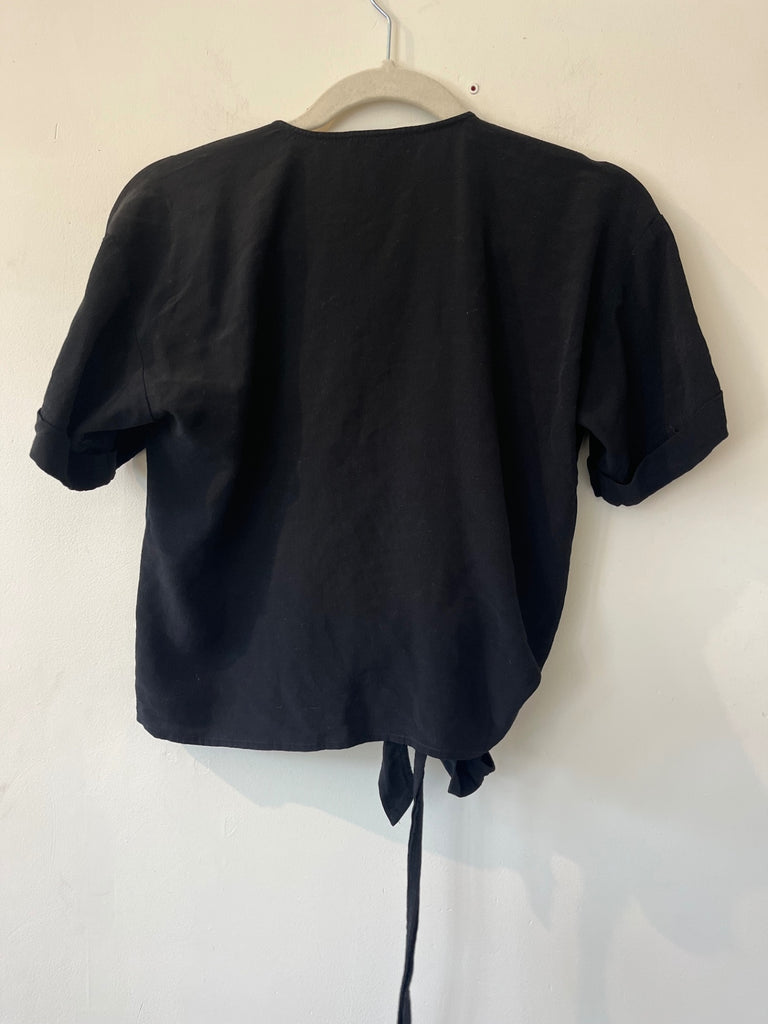 LOOP- Eileen Fisher Wrap Top, Sz P (#35)