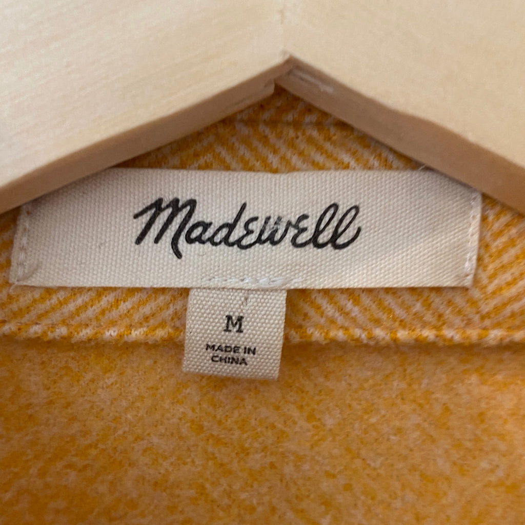 LOOP - Madewell Brushed Herringbone Shirt Jacket, Sz M(#280)