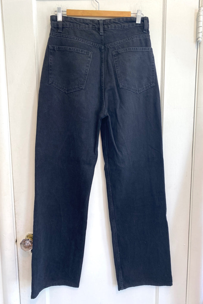 LOOP - Reformation Wide-Leg Jean Black, Sz 29 (#456)