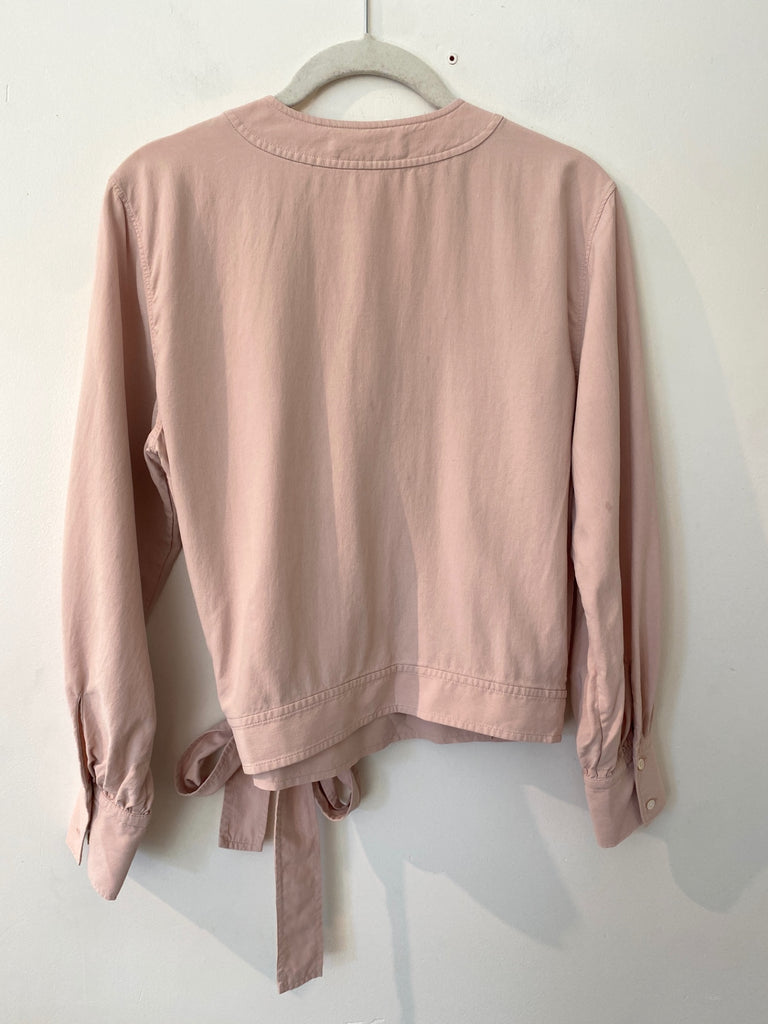 LOOP - Everlane Silk Wrap Shirt, Sz 4 (#280)