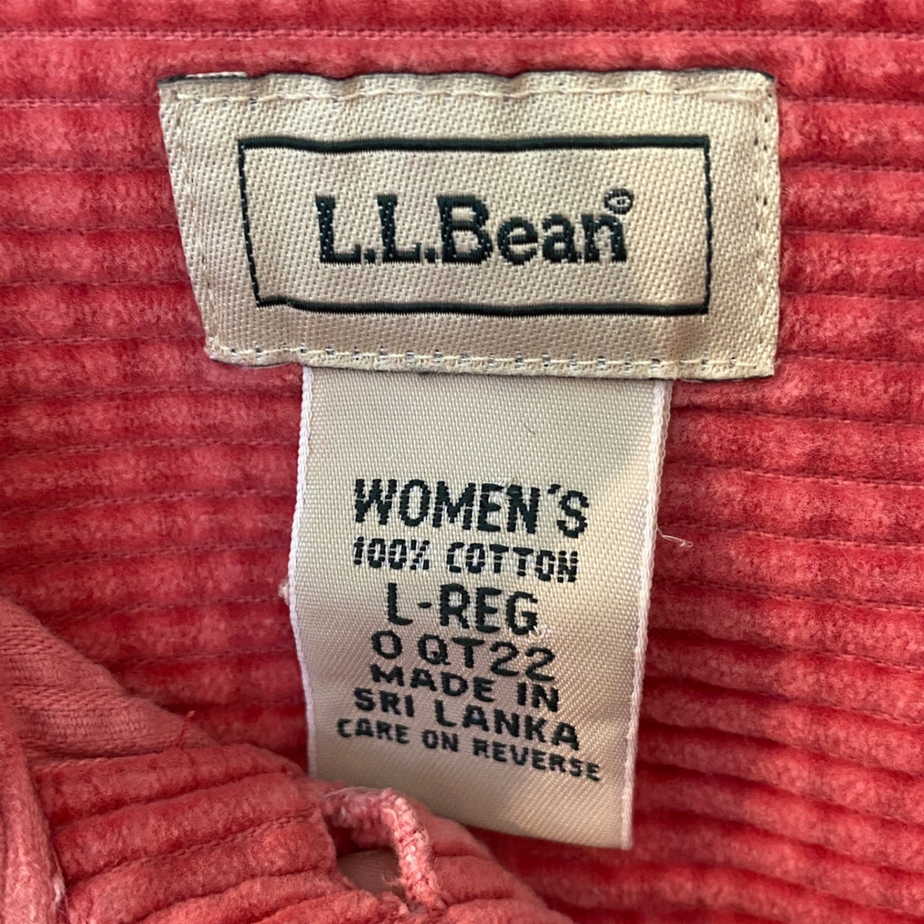 LOOP - L.L. Bean Wide Wale Corduroy Shirt, Sz L (#280)