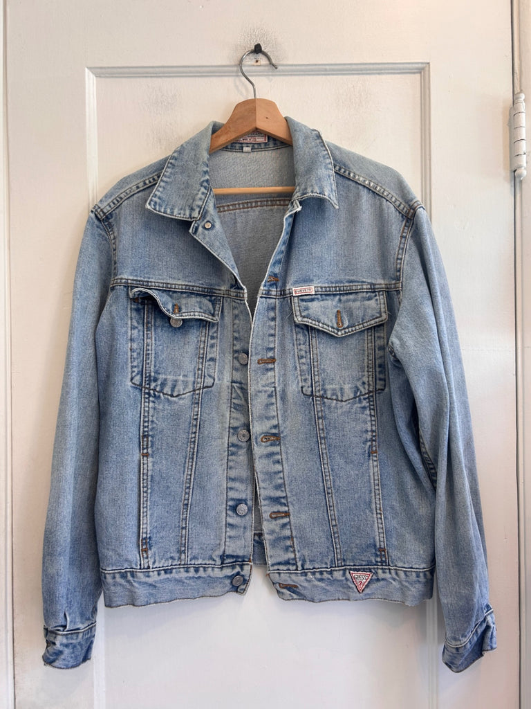 LOOP - Vintage Guess Jean Jacket, Sz L (#137)