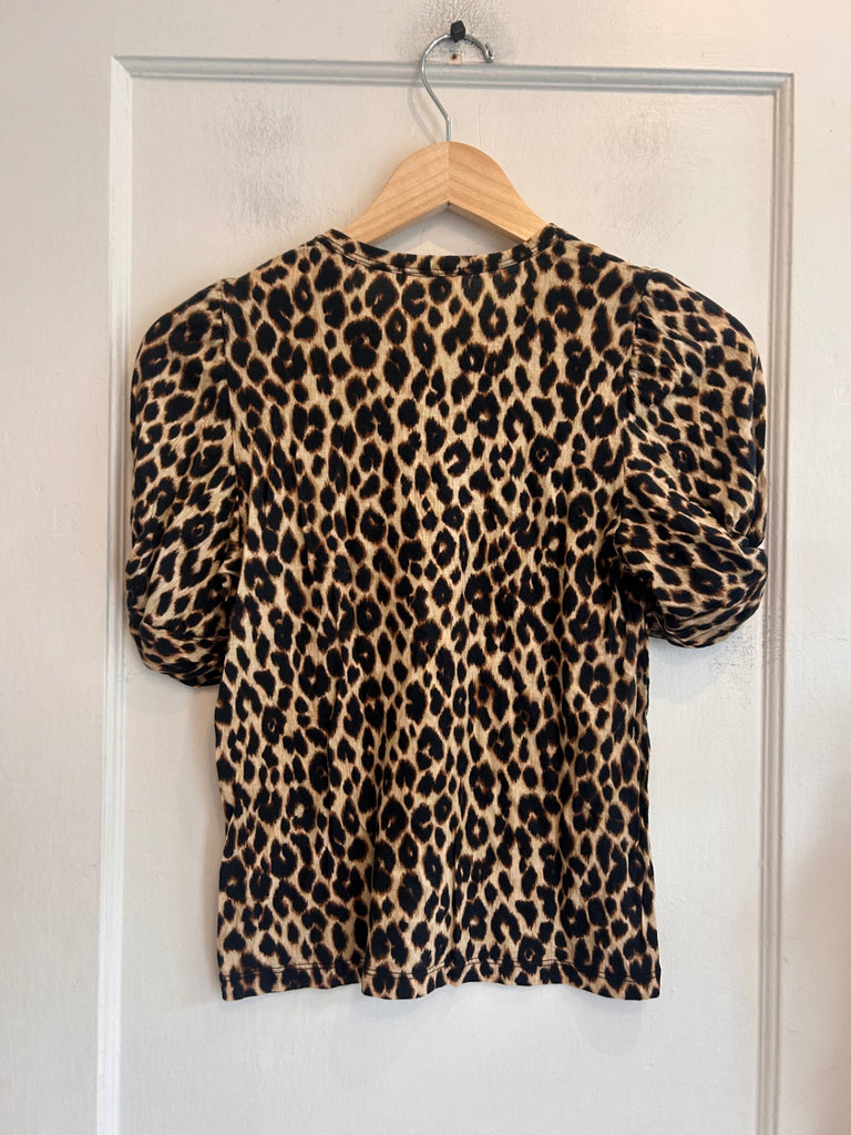 LOOP - A.L.C. Cheetah Print Top, Sz Xs, (#130)