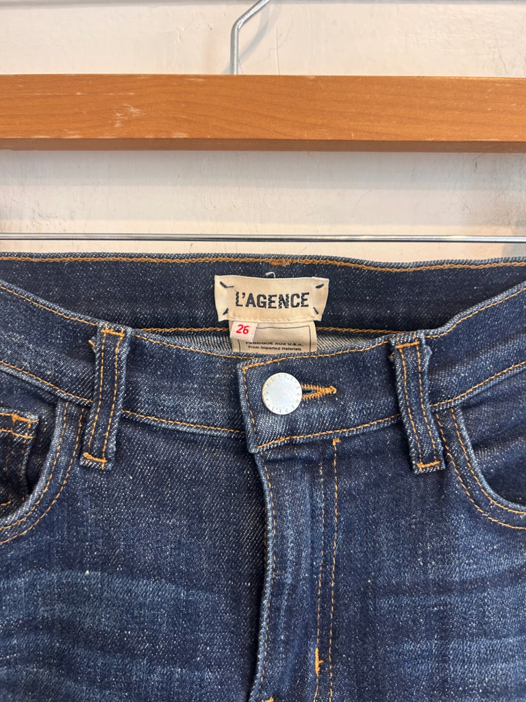 LOOP - L’ Agence Dark Denim Jeans, Sz 26 (#130)
